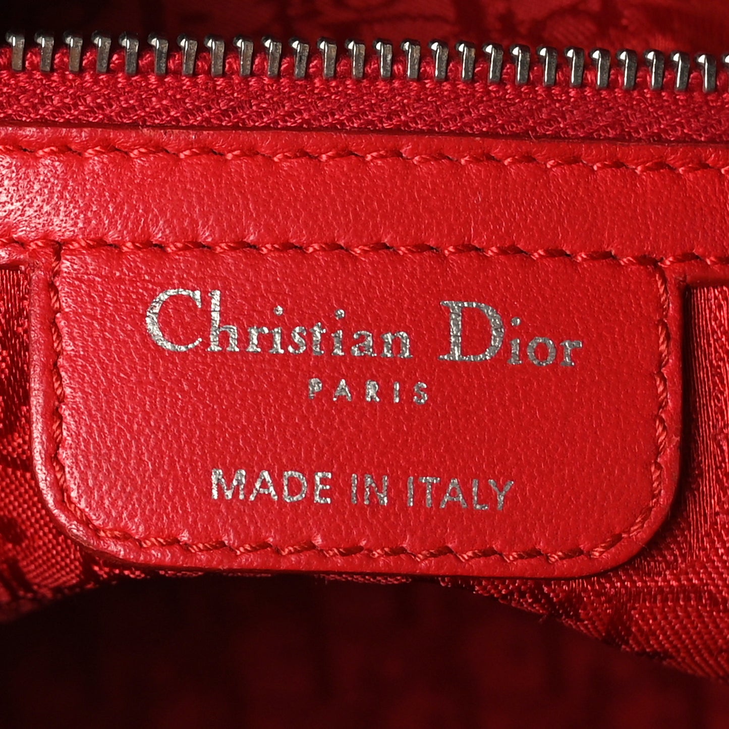 Lambskin Cannage XL Lady Dior Red