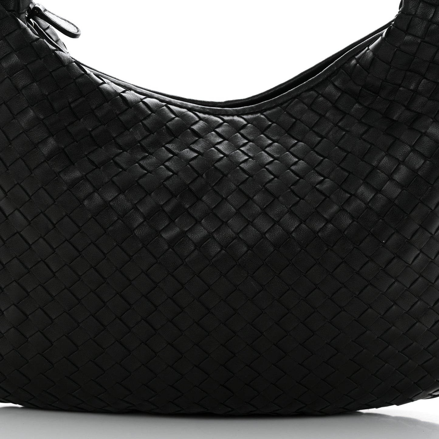 Nappa Intrecciato Medium Veneta Hobo Black