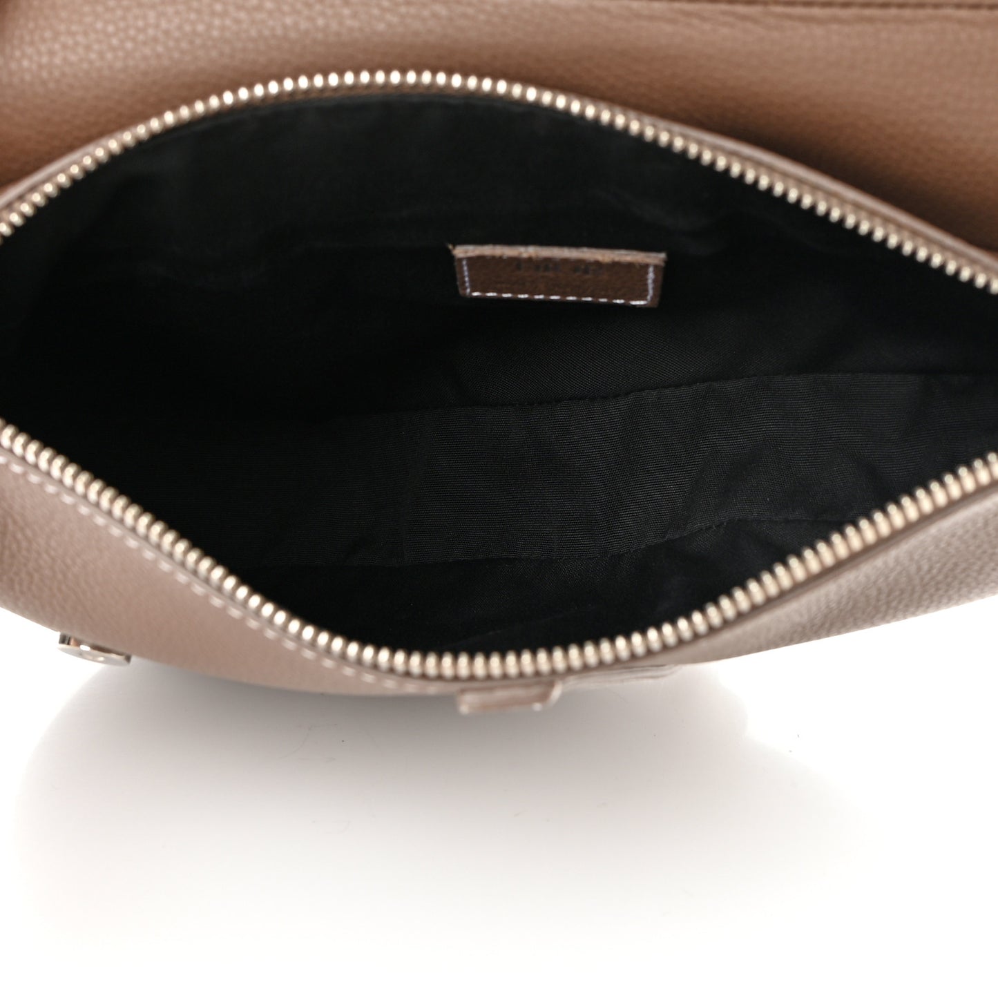 Grained Calfskin Kim Jones Saddle Bag Brown