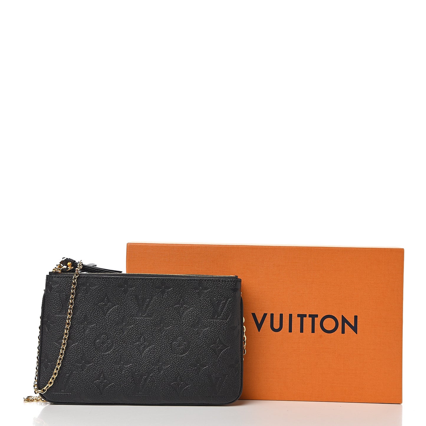 Empreinte Double Zip Pochette Black