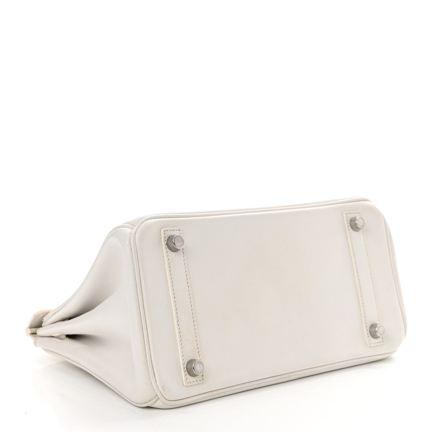 Epsom Birkin 25 White
