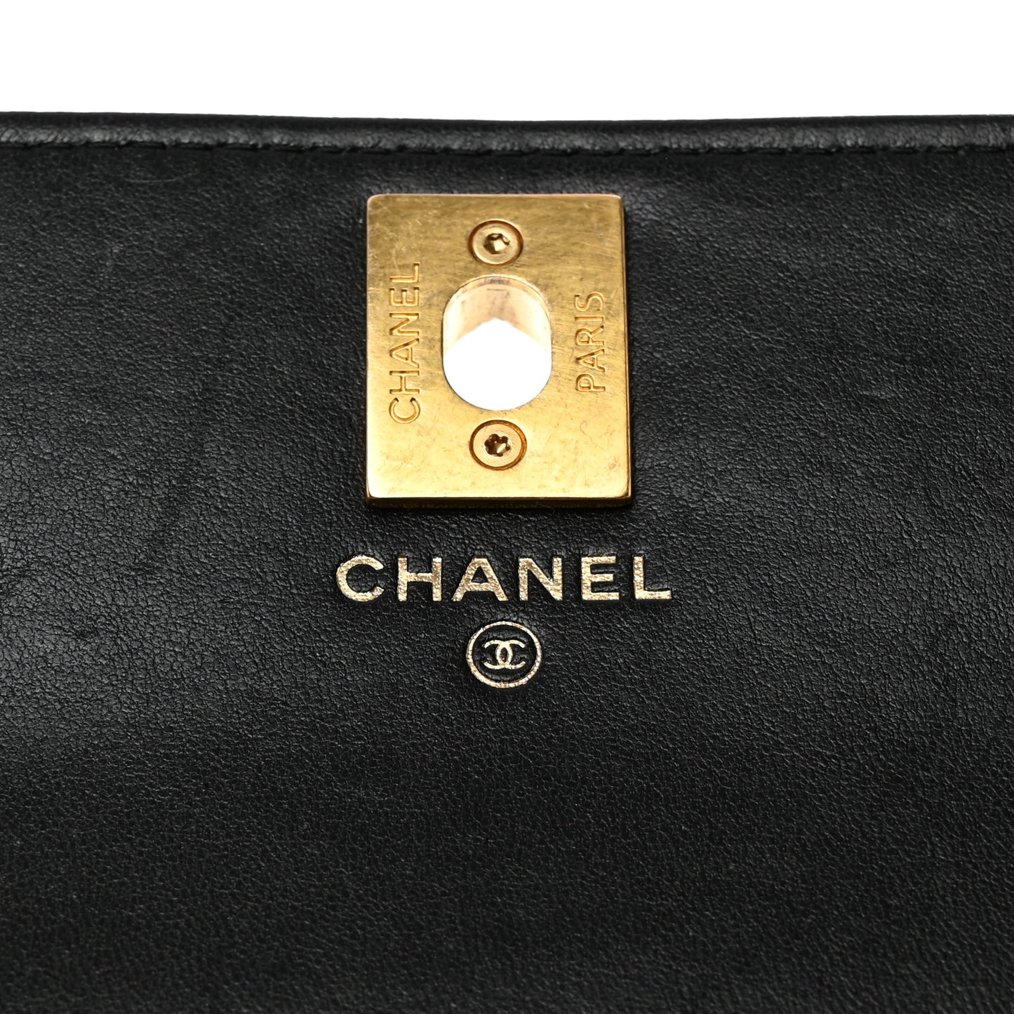 Lambskin Quilted Pillow Crush Wallet On Chain WOC Black