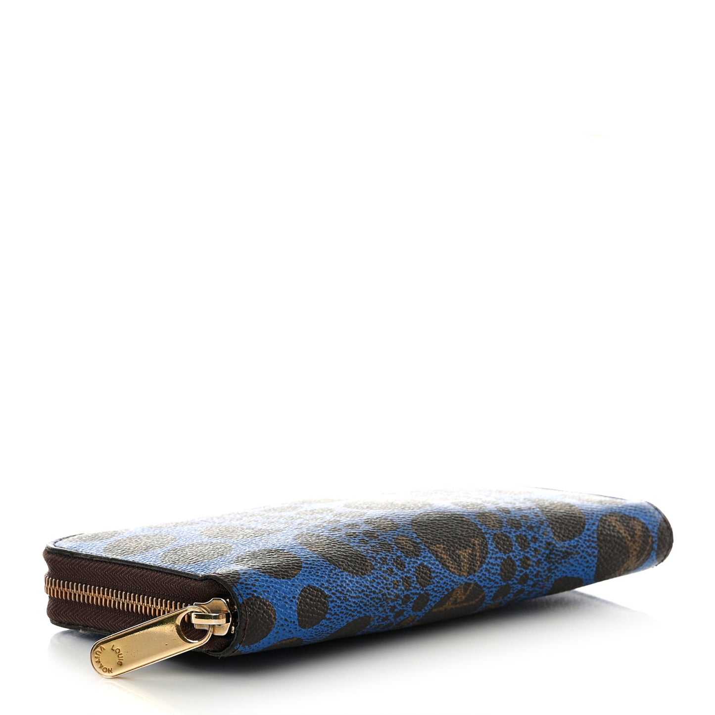 Monogram Kusama Pumpkin Dots Zippy Wallet Blue