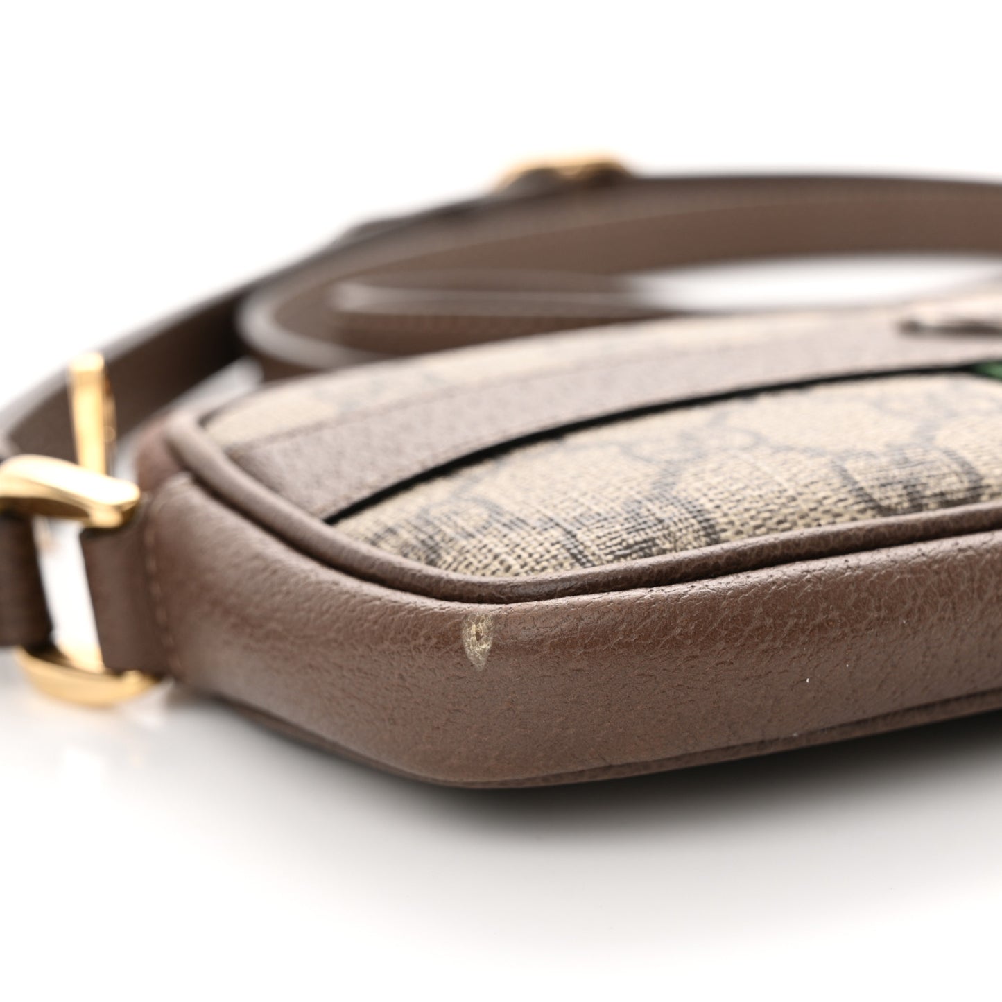 GG Supreme Monogram Web Mini Ophidia GG Bag Brown