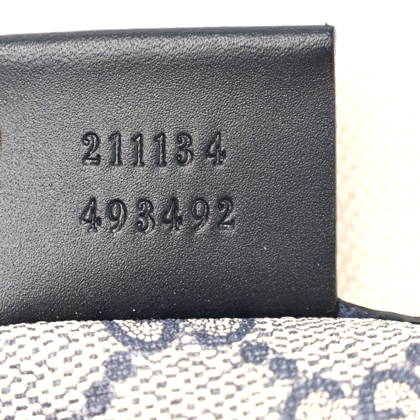 GG Plus Monogram Medium Signature Web Loop Tote Navy