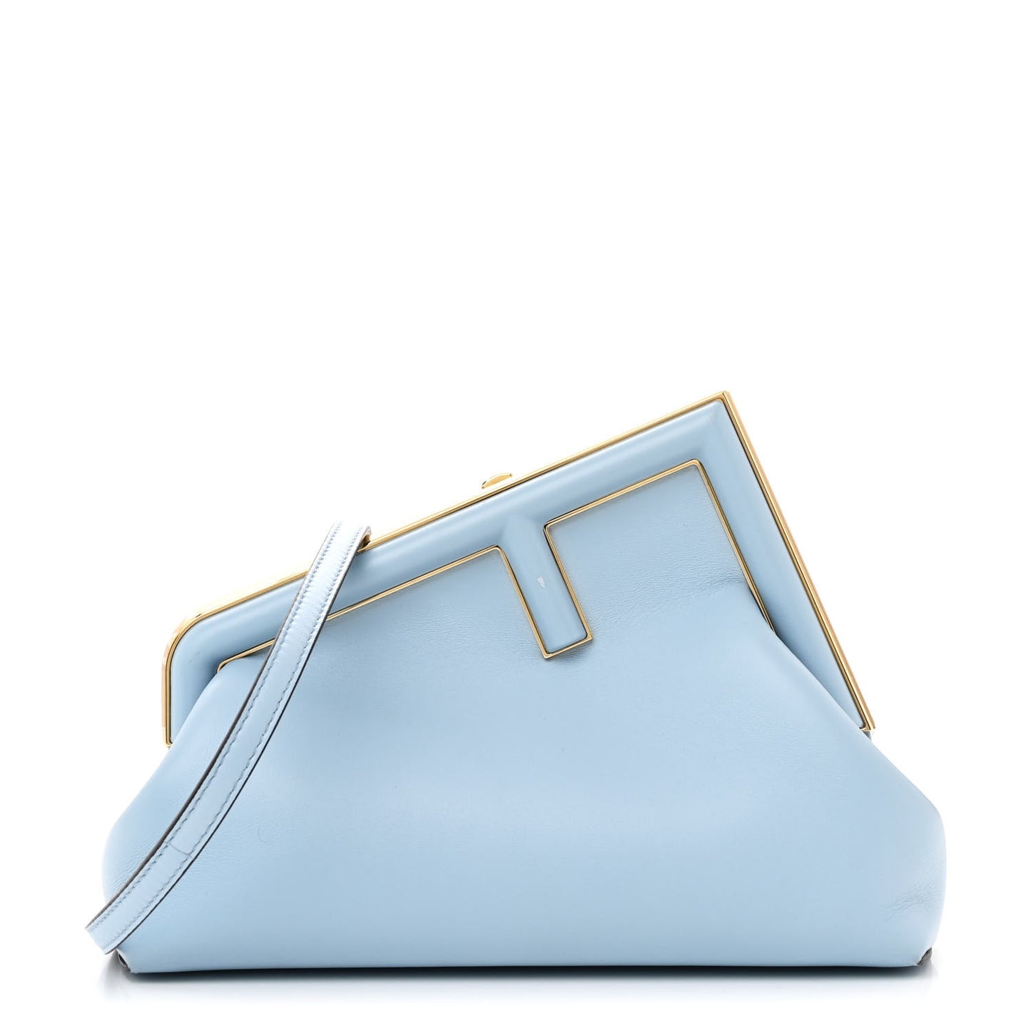 Shiny Nappa Small Fendi First Azzurro Baby