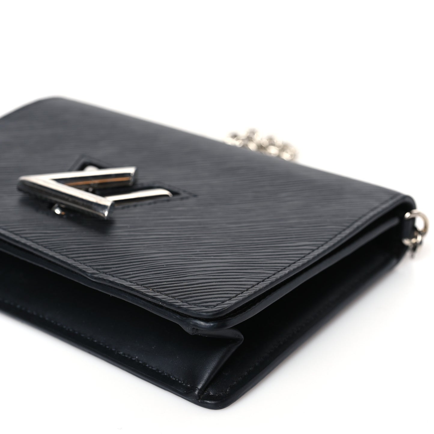 Epi Twist Belt Chain Wallet Black