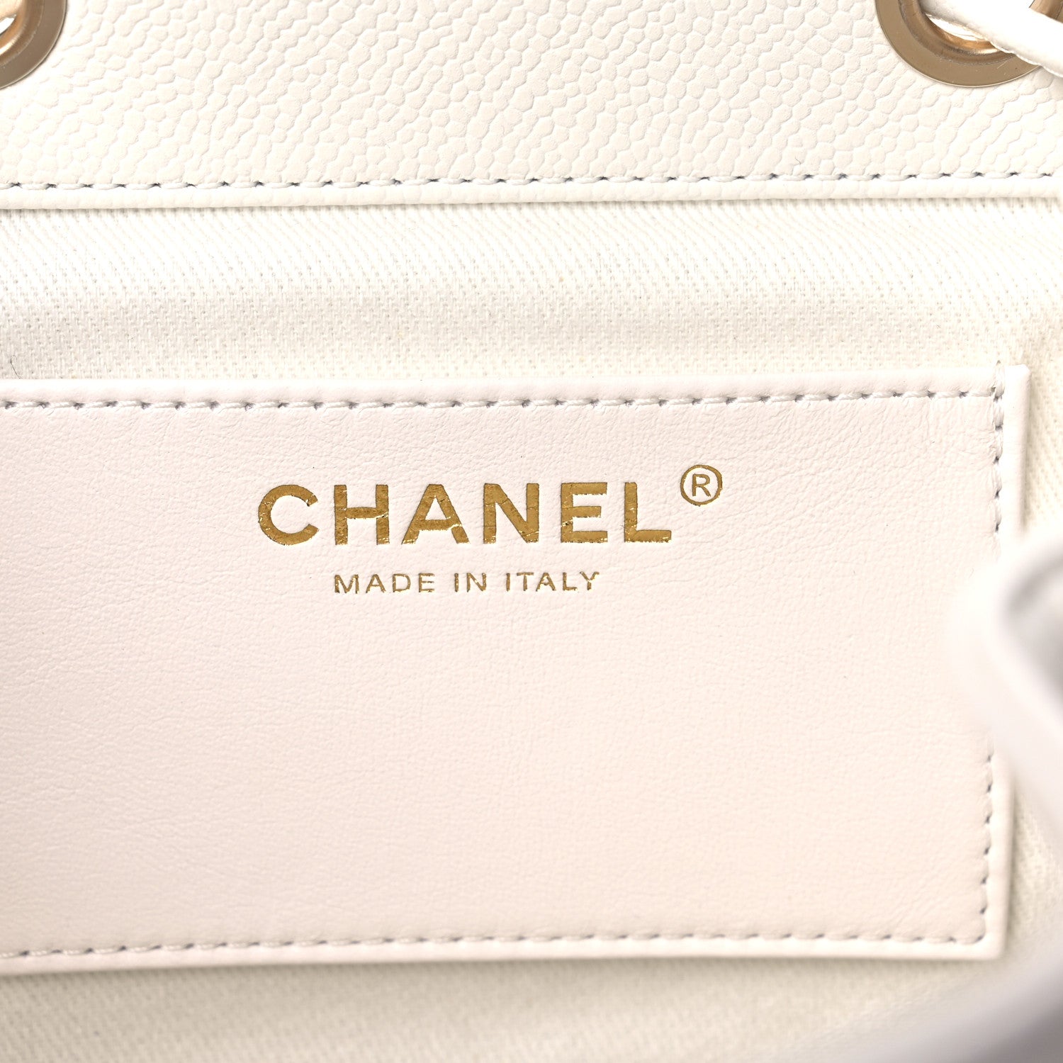 Chanel Caviar Quilted Mini Business Affinity Backpack White 6 of 10