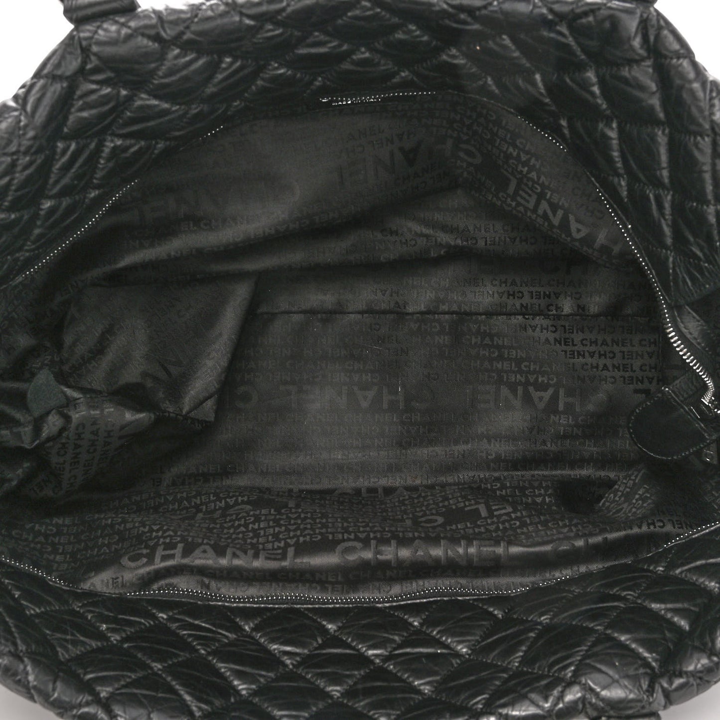 Aged Calfskin Vintage Ligne XL Lady Braid Tote Black