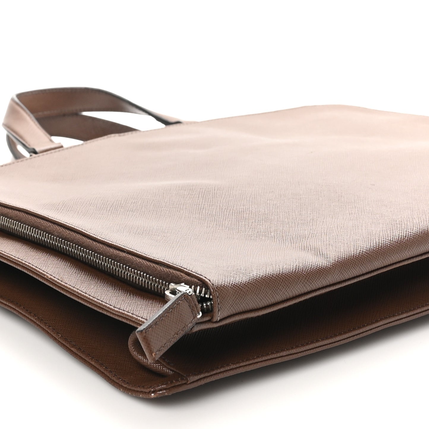Saffiano Cuir Travel Briefcase Cacao