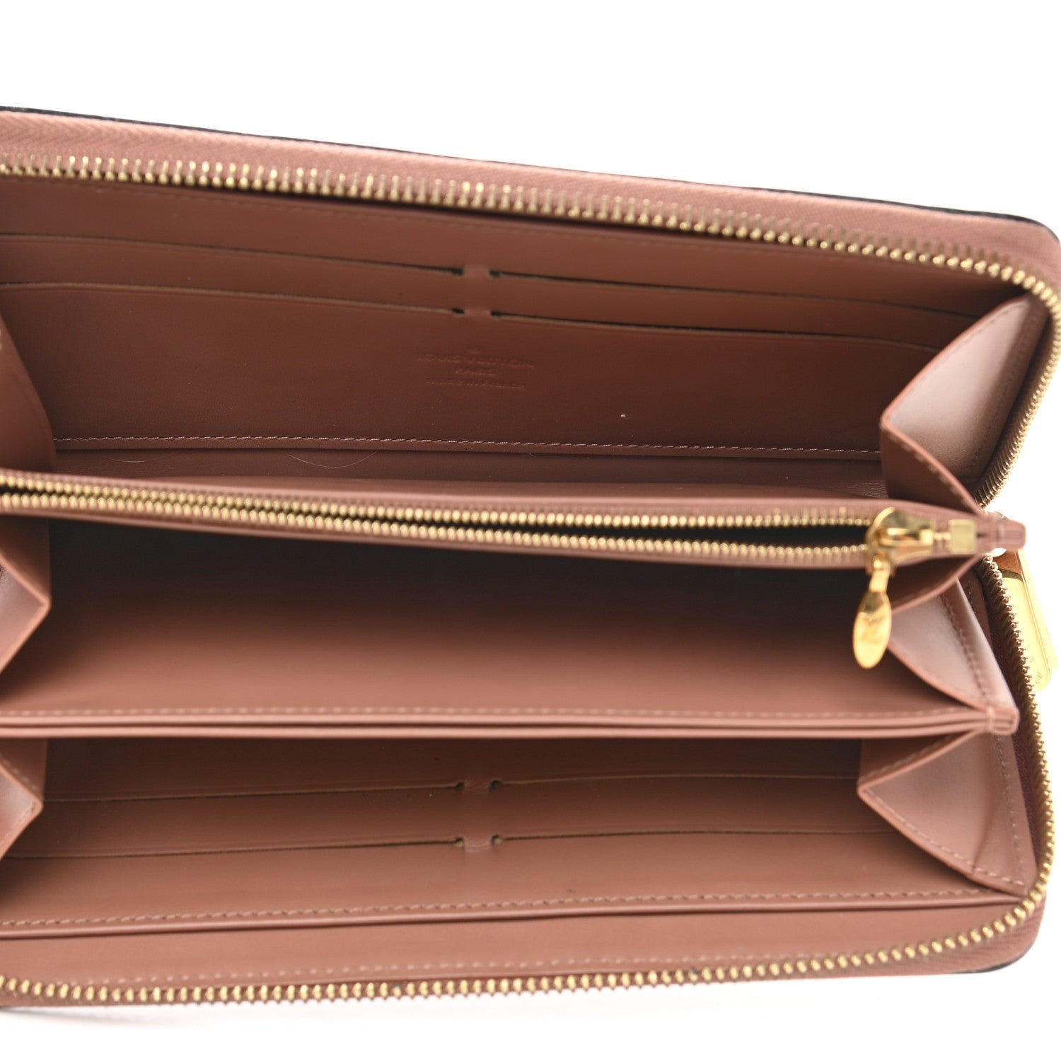 Louis Vuitton Vernis Zippy Wallet Rose Velours 5 of 11