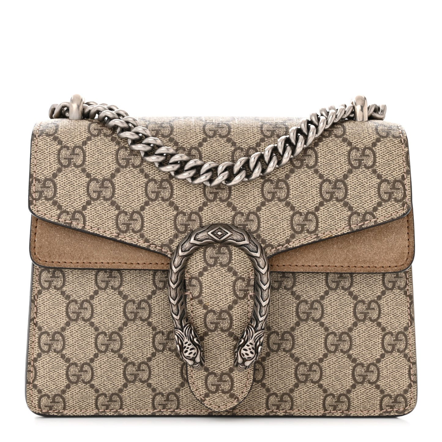 GG Supreme Monogram Mini Dionysus Shoulder Bag Taupe
