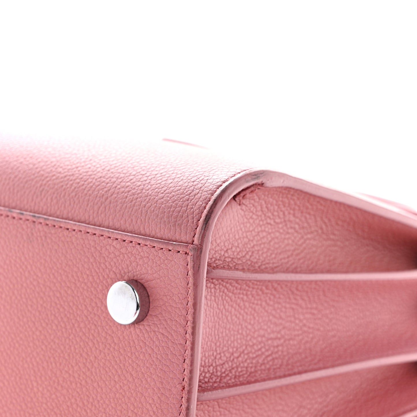 Grained Calfskin Baby Sac De Jour Dark Rose