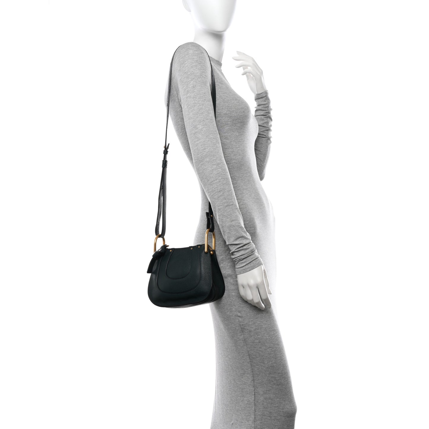 Grained Calfskin Nano Hayley Hobo Rainforest