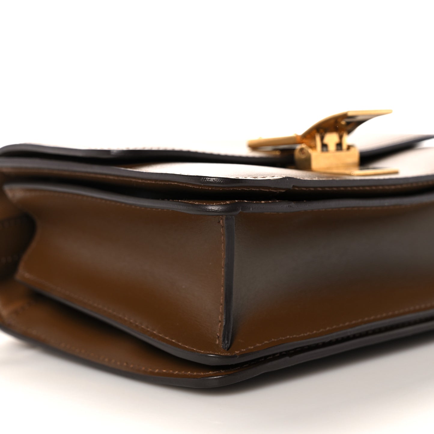 Smooth Calfskin Small Classic Box Flap Bag Camel