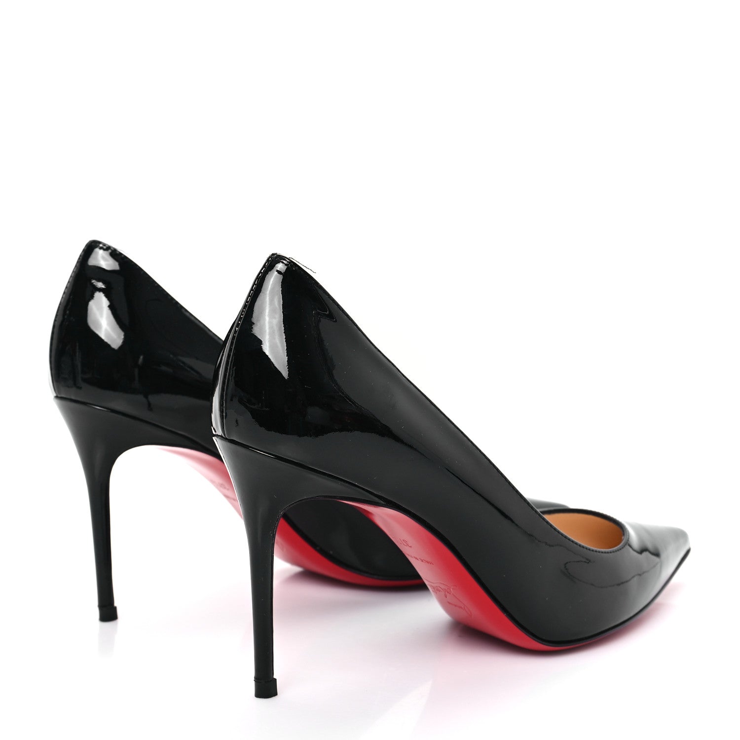 Christian Louboutin Patent Pigalle Follies 85 Pumps 37.5 Black 5 of 9