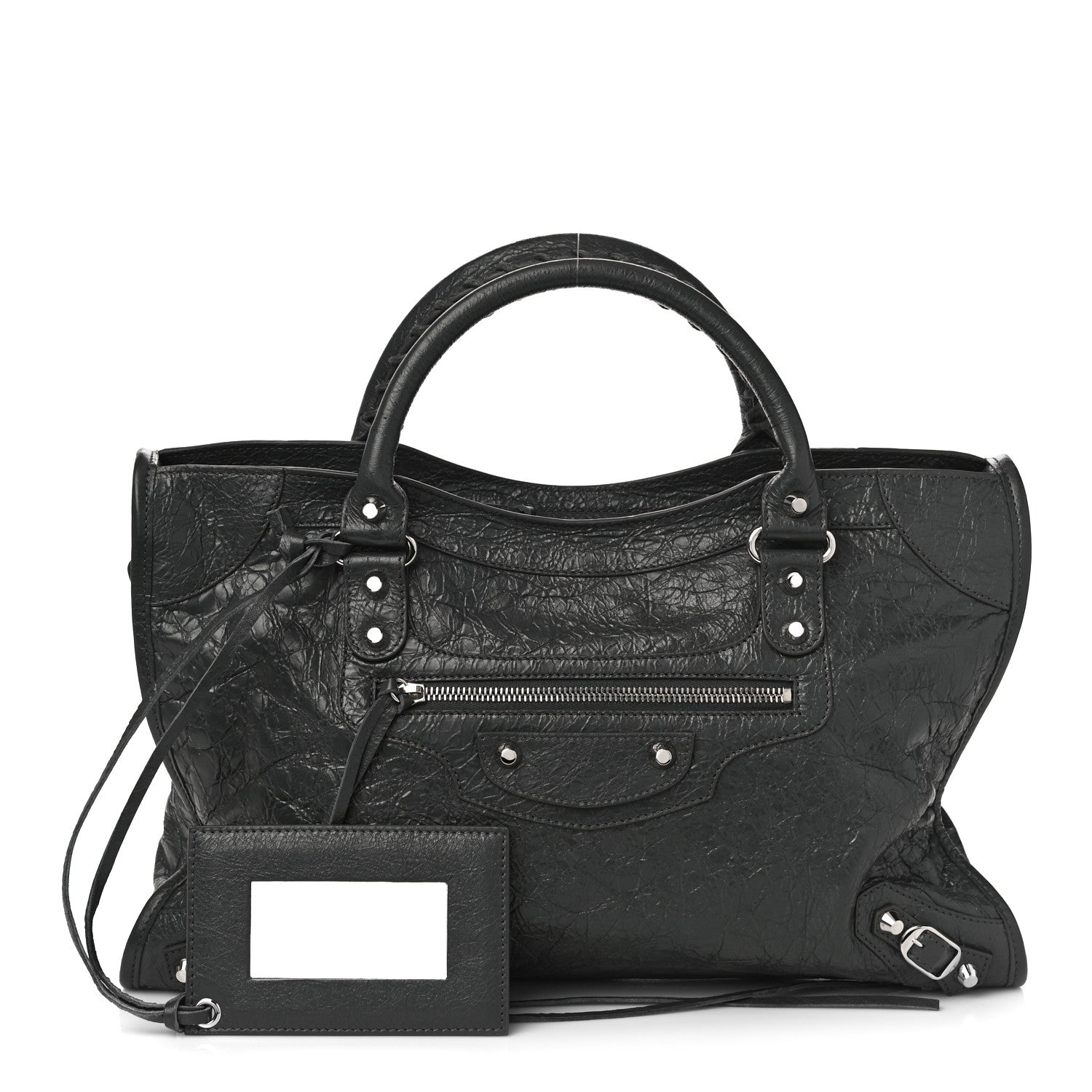 Balenciaga Agneau Classic Silver Hardware City Gris Fossile 1 of 9