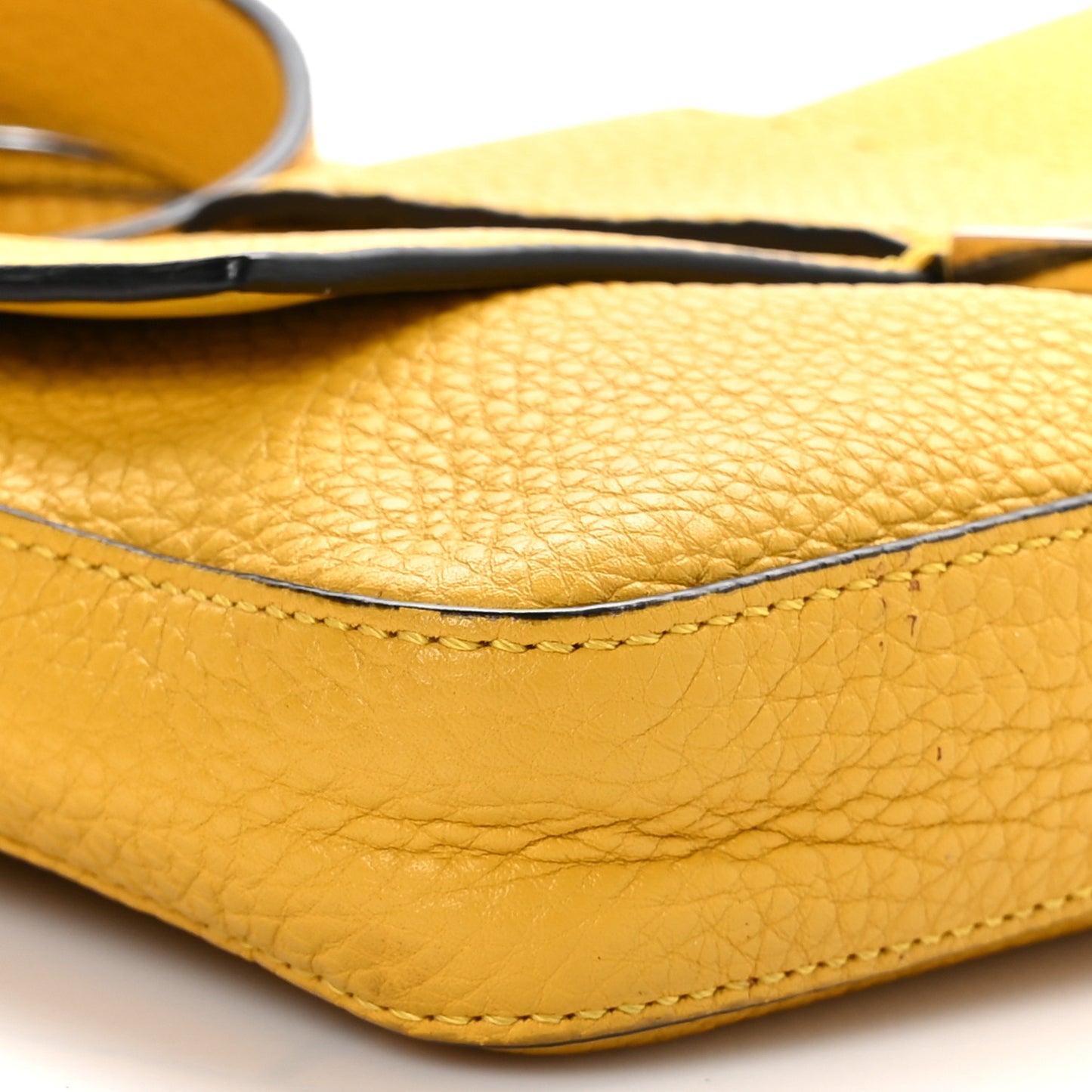 Cuoio Romano Selleria Belt Baguette Bag Giallo Fendi