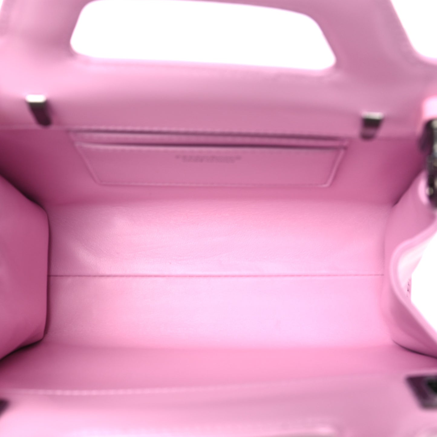 Brushed Calfskin Mini Wanda Top Handle Bag Bubble Gum