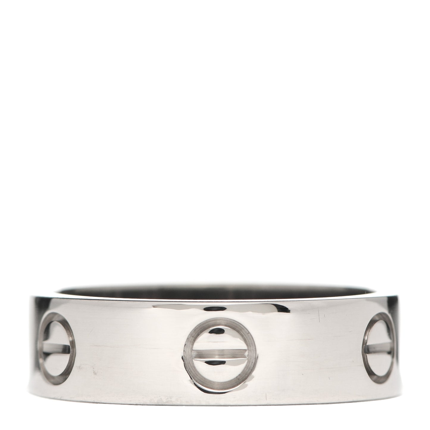 18K White Gold 6mm LOVE Ring 59 8.75