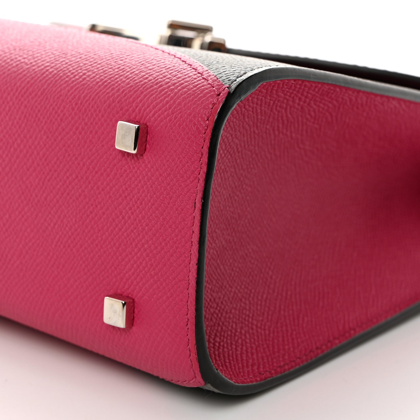 Carat Calfskin Bicolor Gabrielle PM Fuchsia Tourterelle