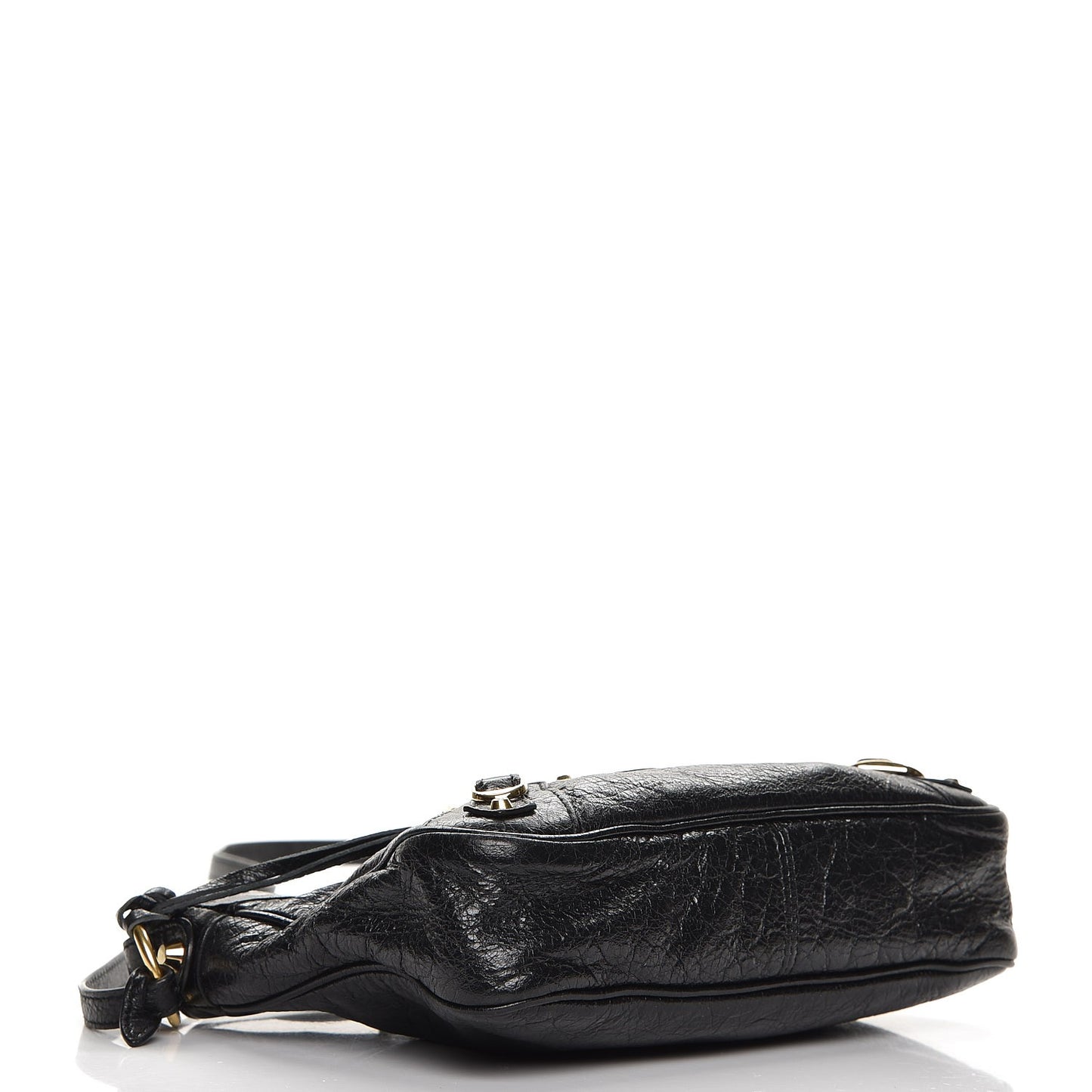 Agneau Classic Gold Hardware Hip Black