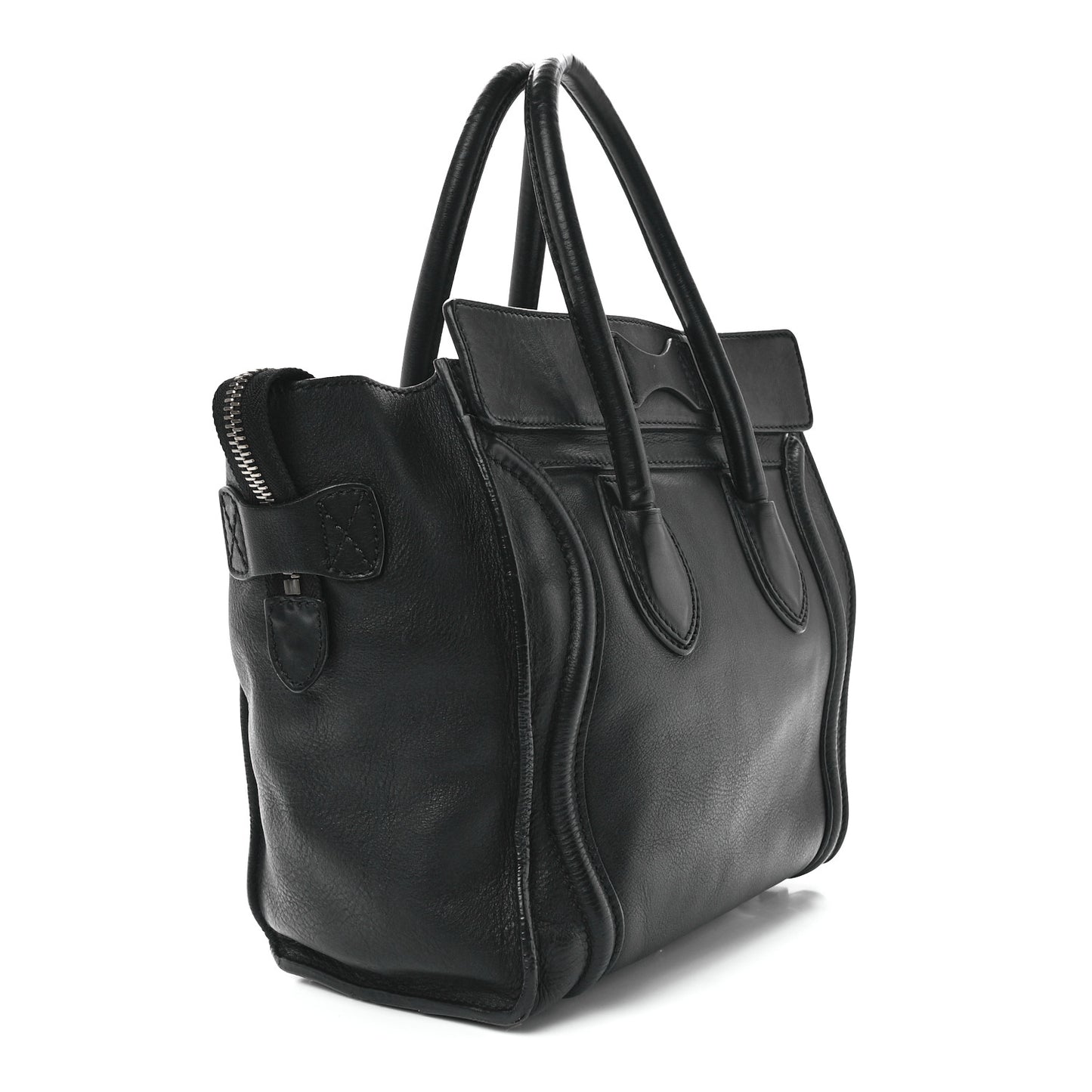 Smooth Calfskin Micro Luggage Black