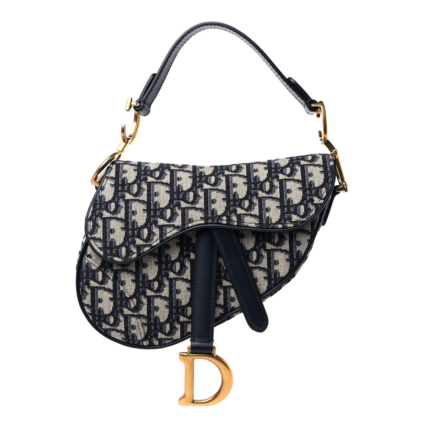Oblique Mini Saddle Bag Blue