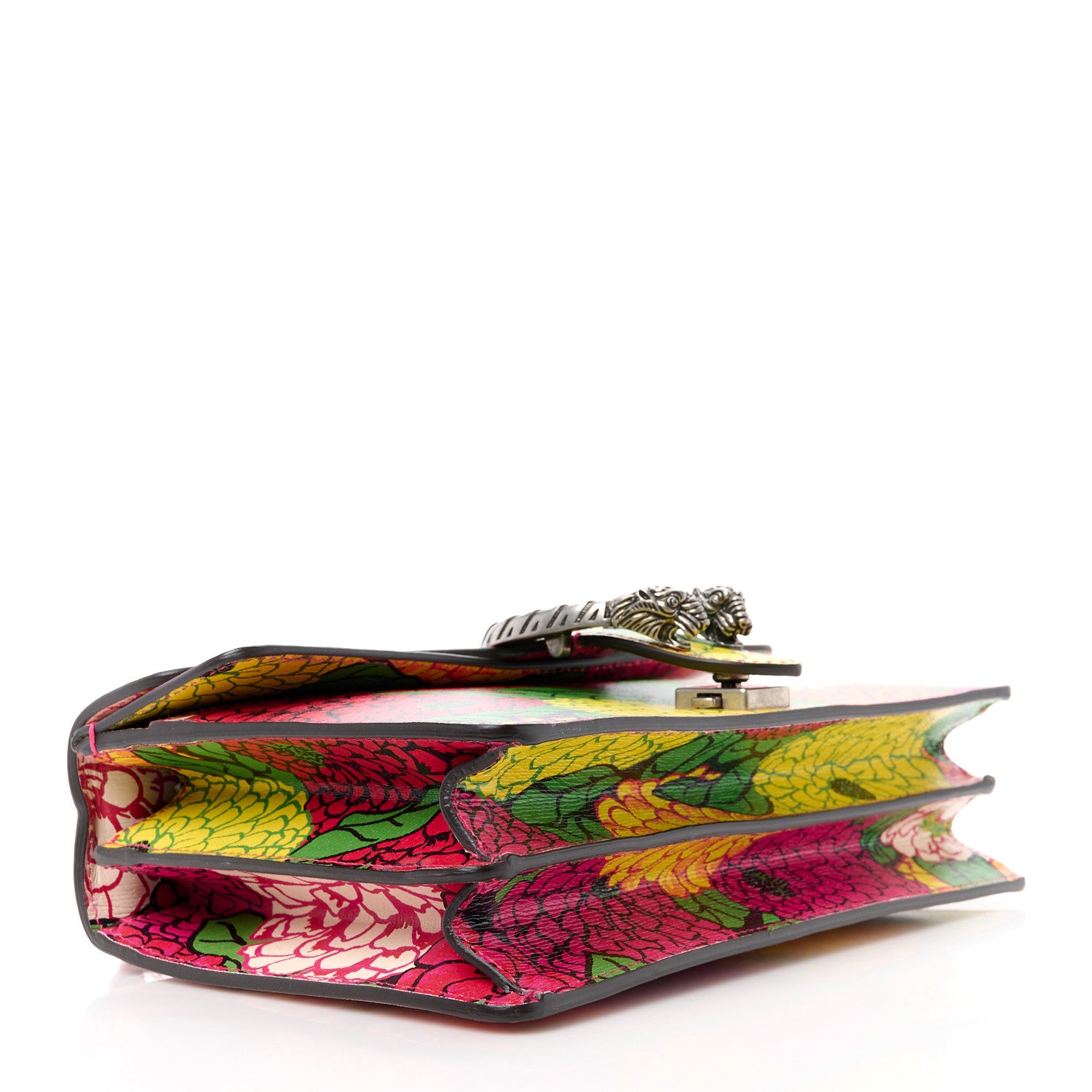Gucci X KEN SCOTT New Shangai Calfskin Pomponica Print Small Dionysus Shoulder Bag Multicolor 4 of 11