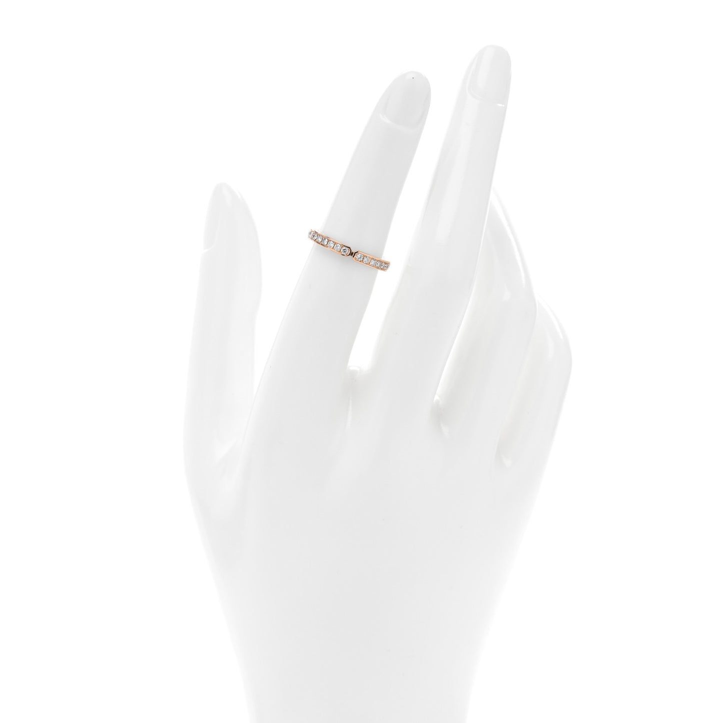 18K Rose Gold Diamond PM Ever Kelly Wedding Band Ring 50 5.25