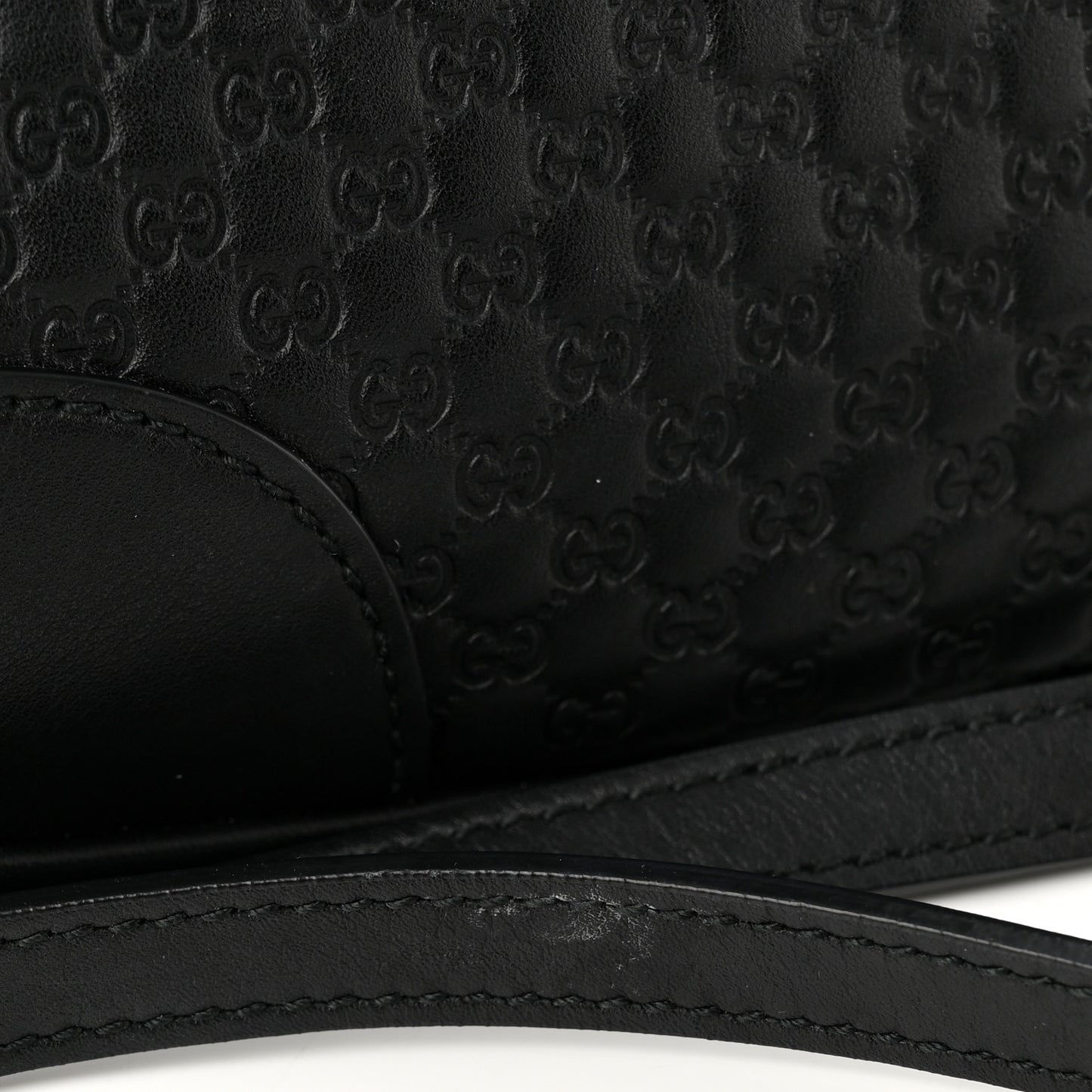 Microguccissima Mini Bree Messenger Bag Black