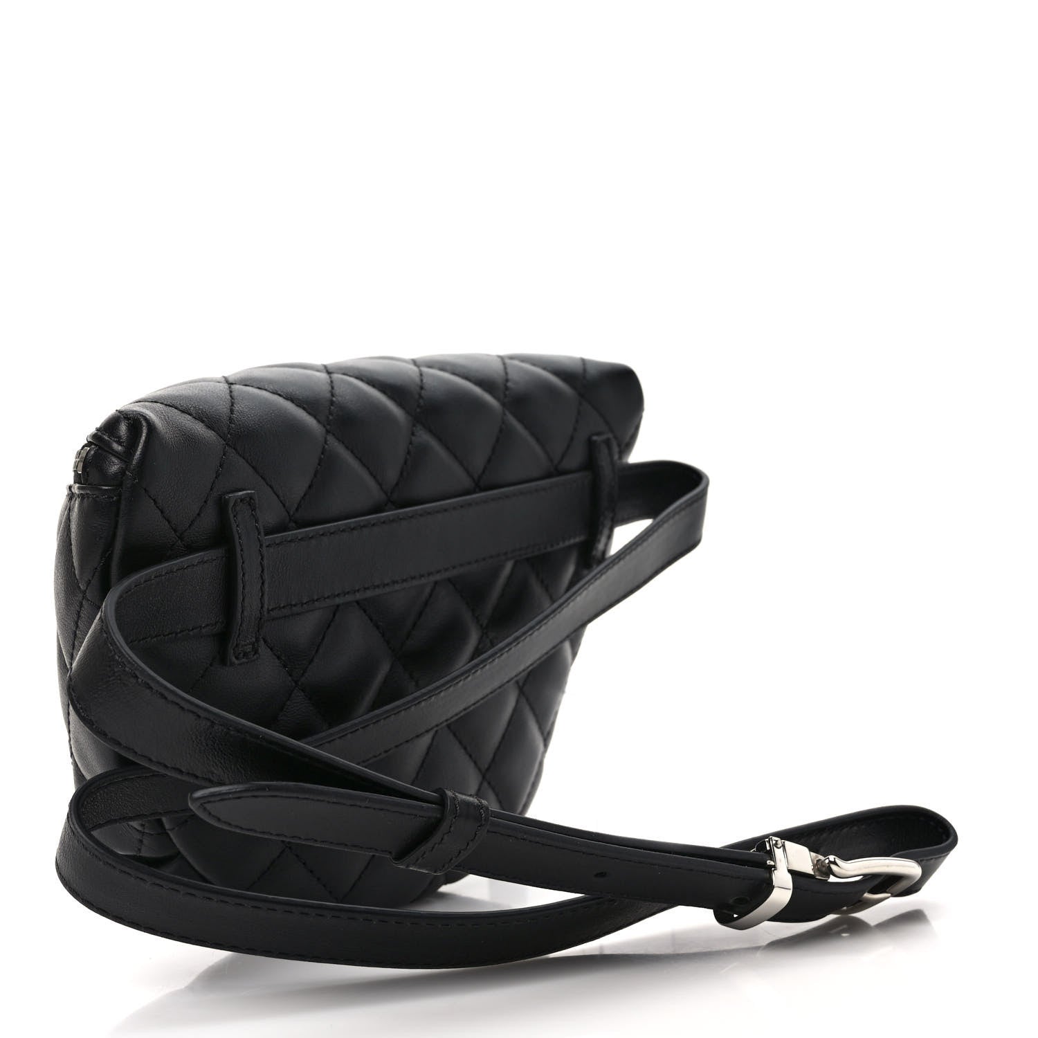 Chanel Calfskin Quilted Waist Belt Bag Black 3 of 10