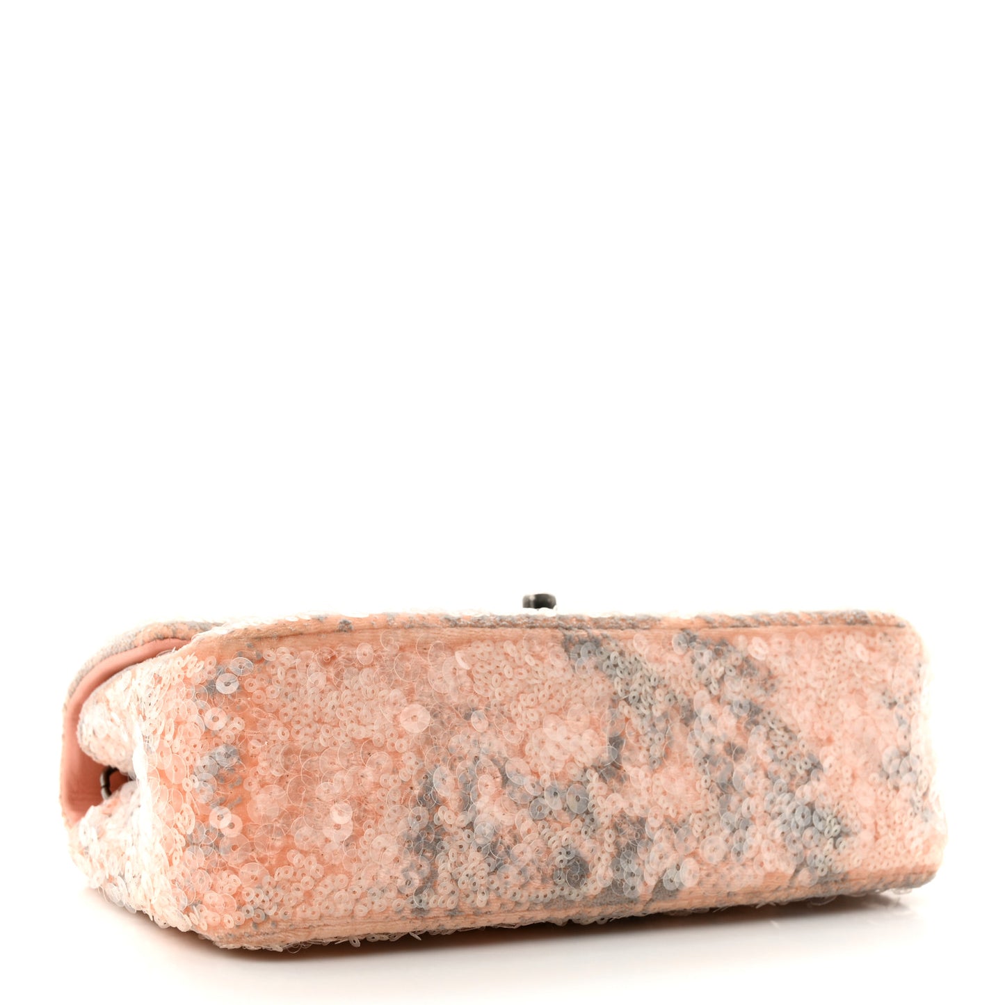 Sequin Mini Flap Light Orange Grey