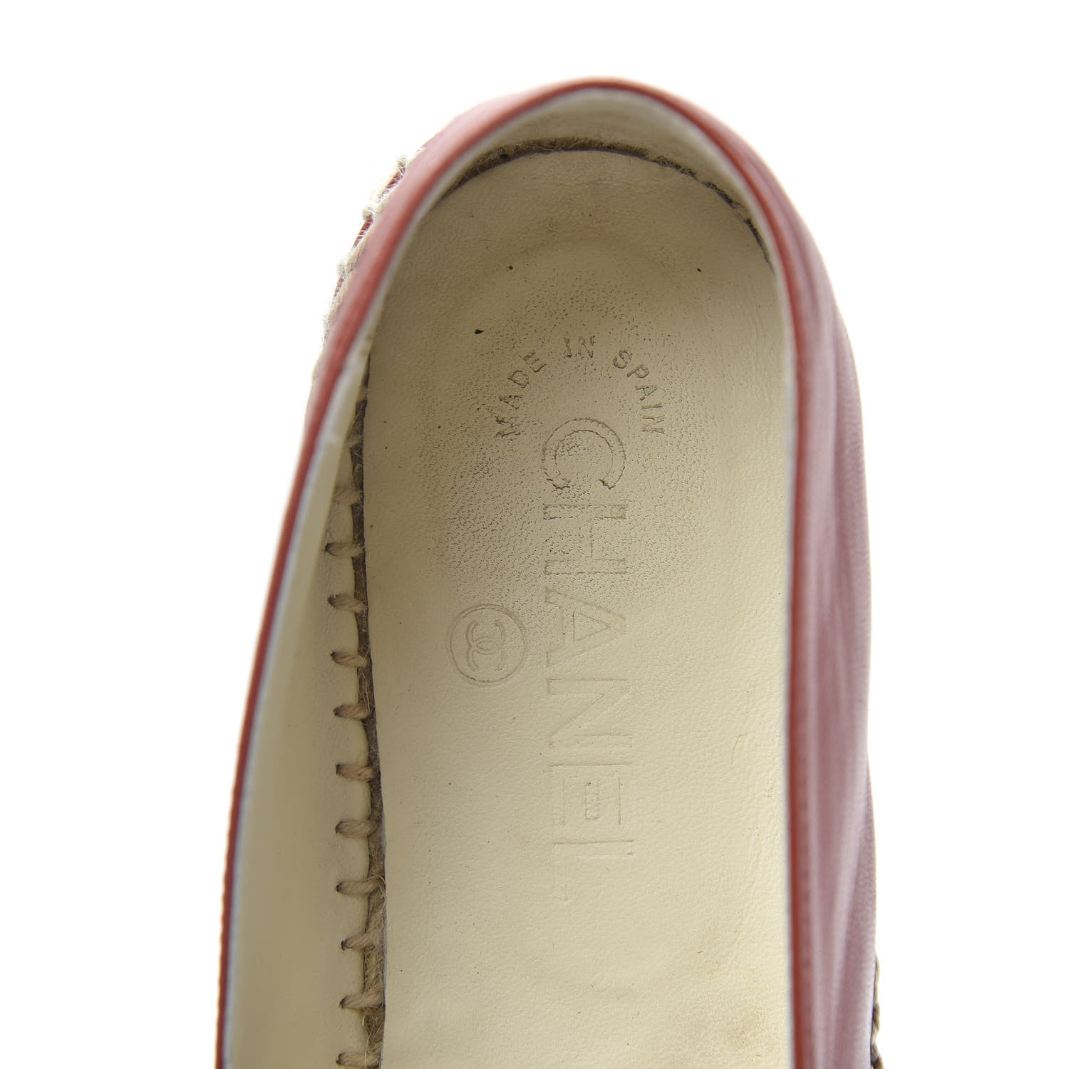Chanel Lambskin CC Espadrilles 38 Brown 5 of 12