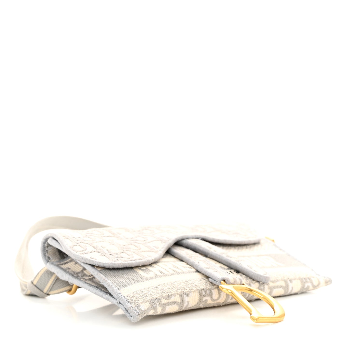 Oblique Saddle Belt Bag Grey