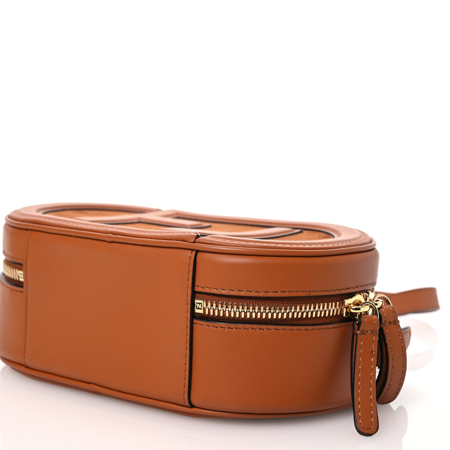 Vitello Grace Camoscio O'Lock Mini Camera Case Cuoio