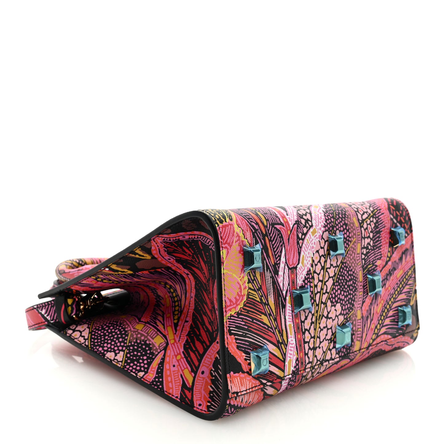 Calfskin Batik Print Small The Studio Bag Multicolor