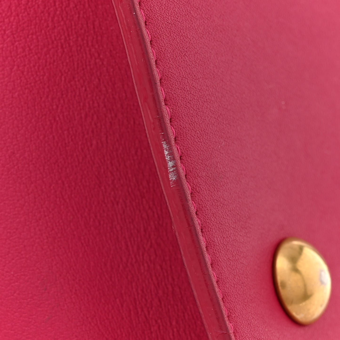 Calfskin Small Classic Y Cabas Fuchsia