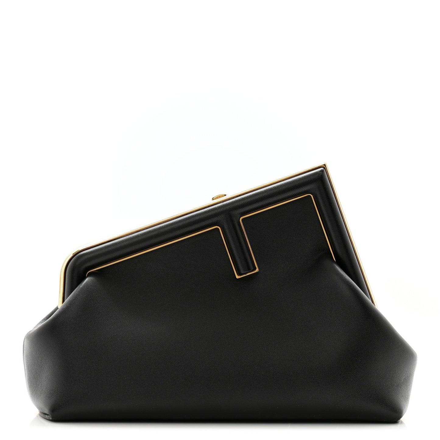 Shiny Nappa Small Fendi First Black