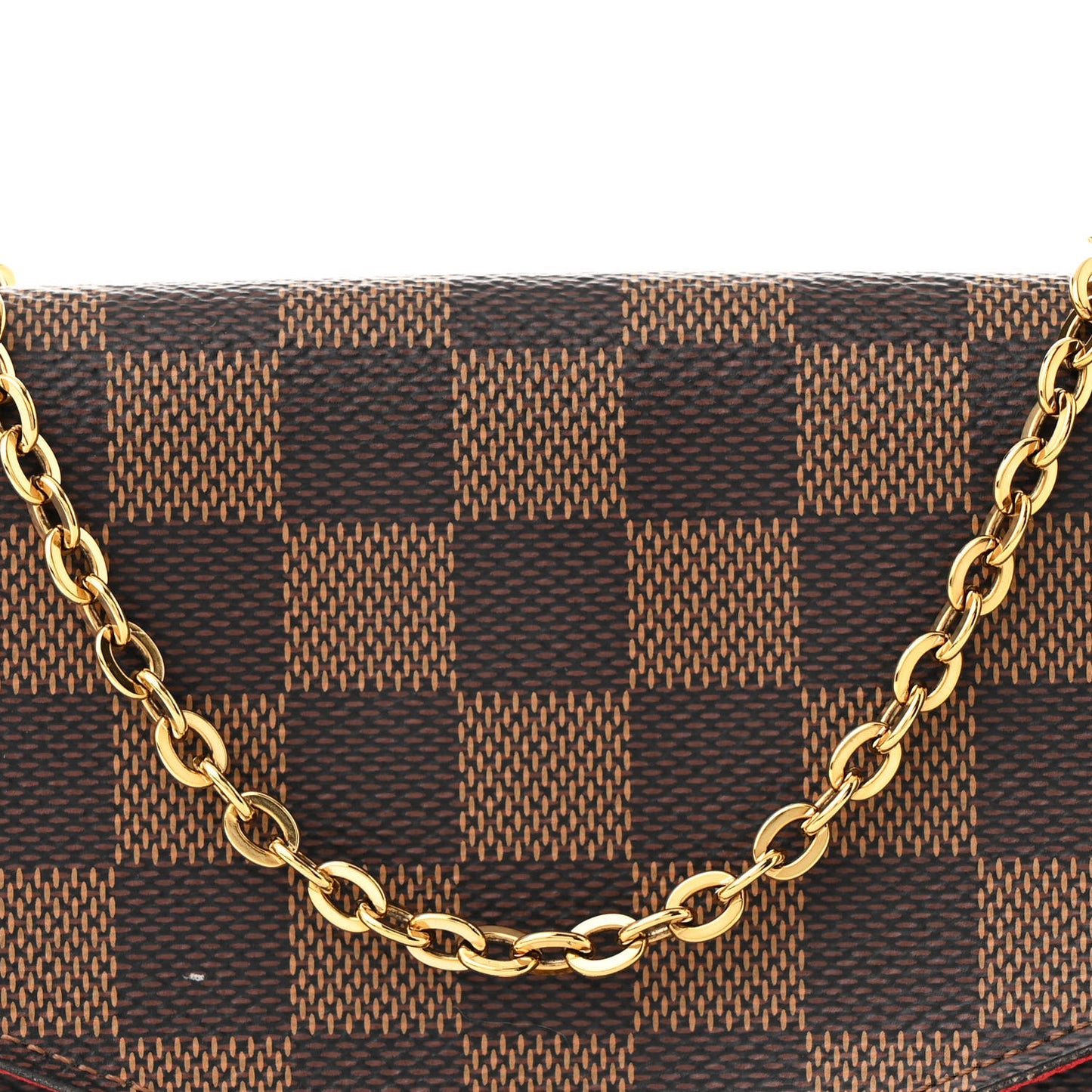 Damier Ebene Pochette Felicie Chain Wallet