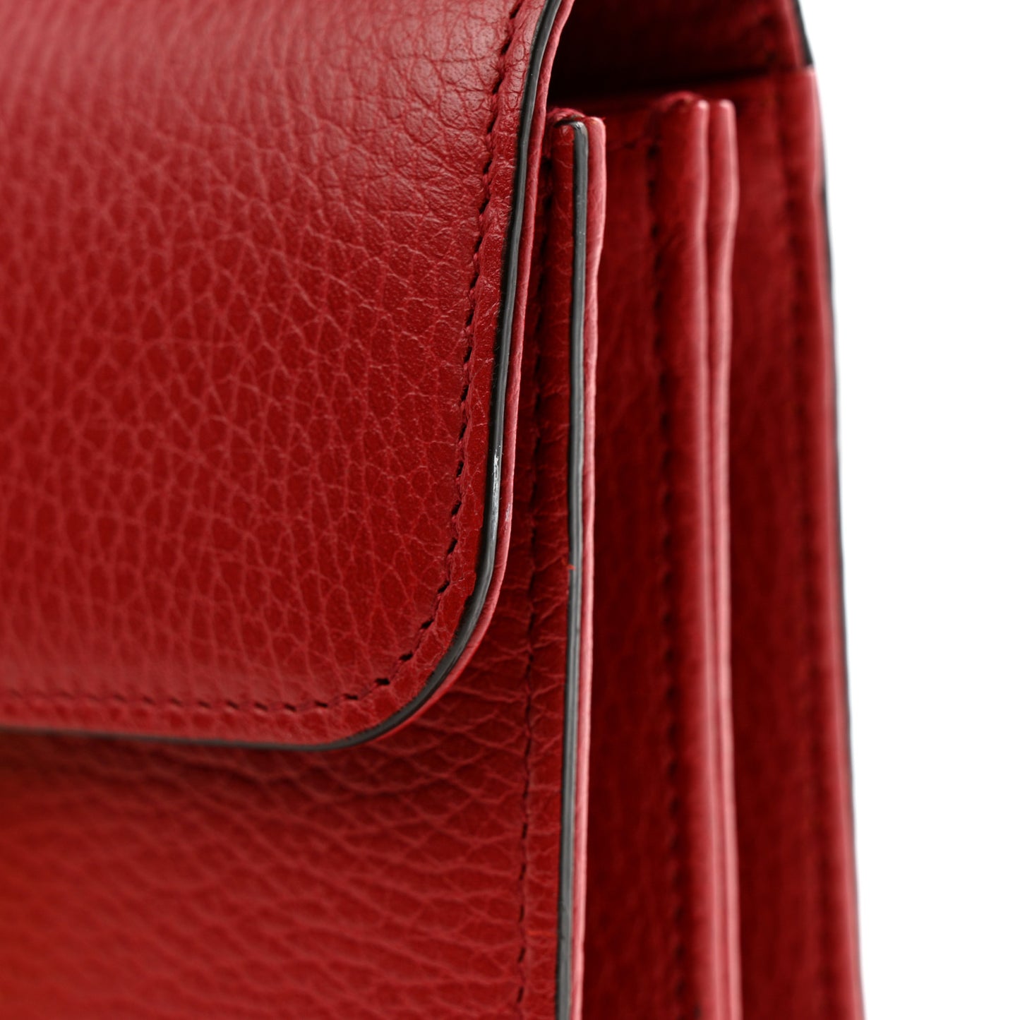 Dollar Calfskin Small Interlocking G Shoulder Bag Red