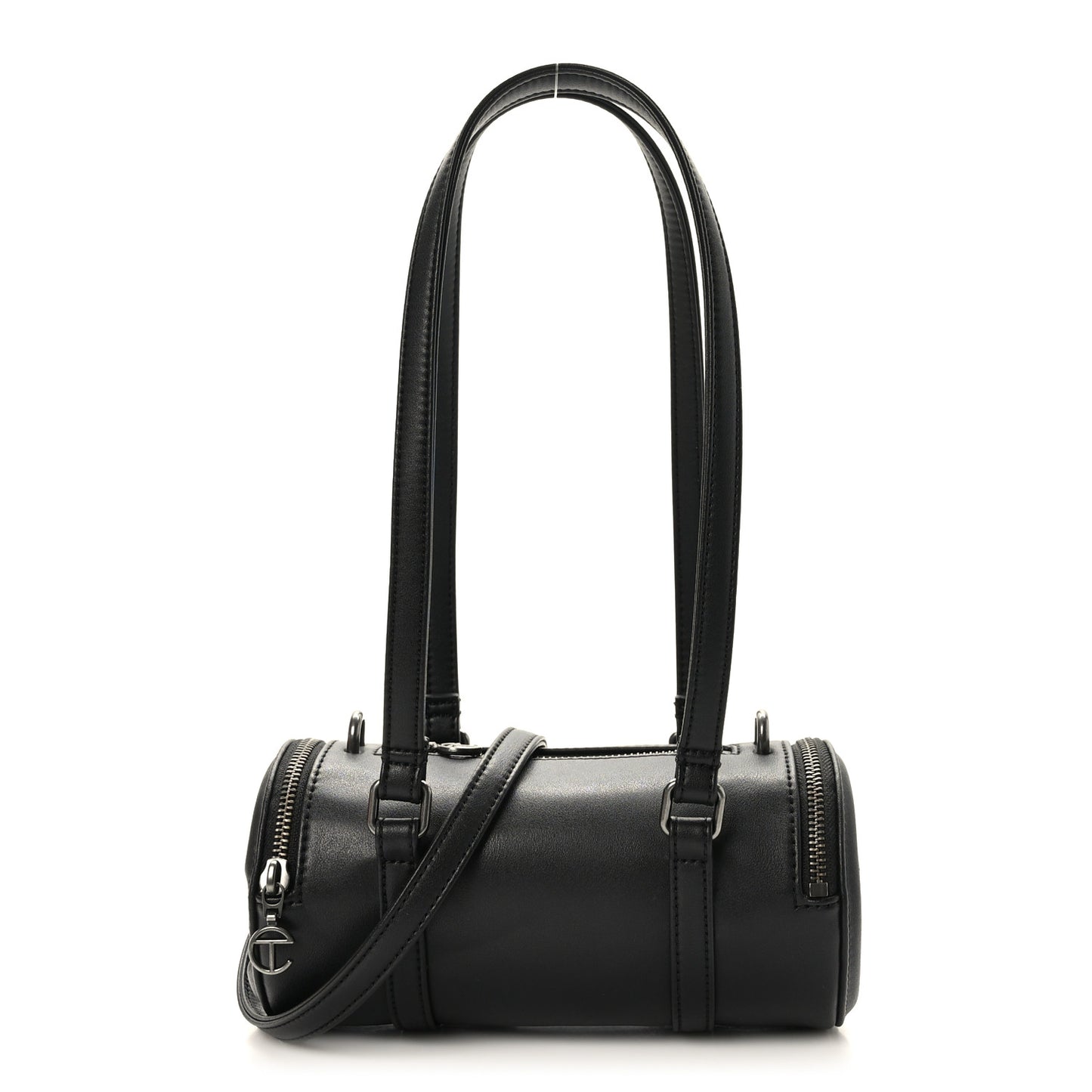 Vegan Leather Small Duffle Black