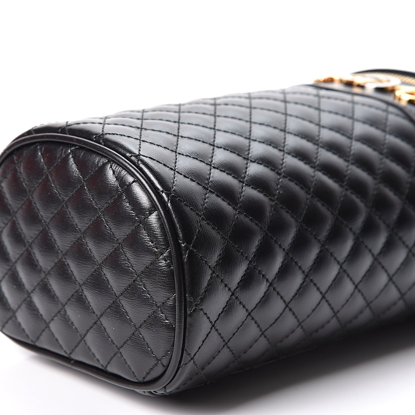 Calfskin Trapuntata Zumi Belt Bag Black