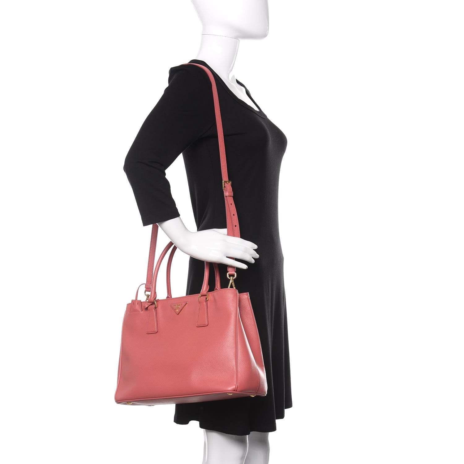 Prada Saffiano Lux Medium Tote Bruyere 3 of 21