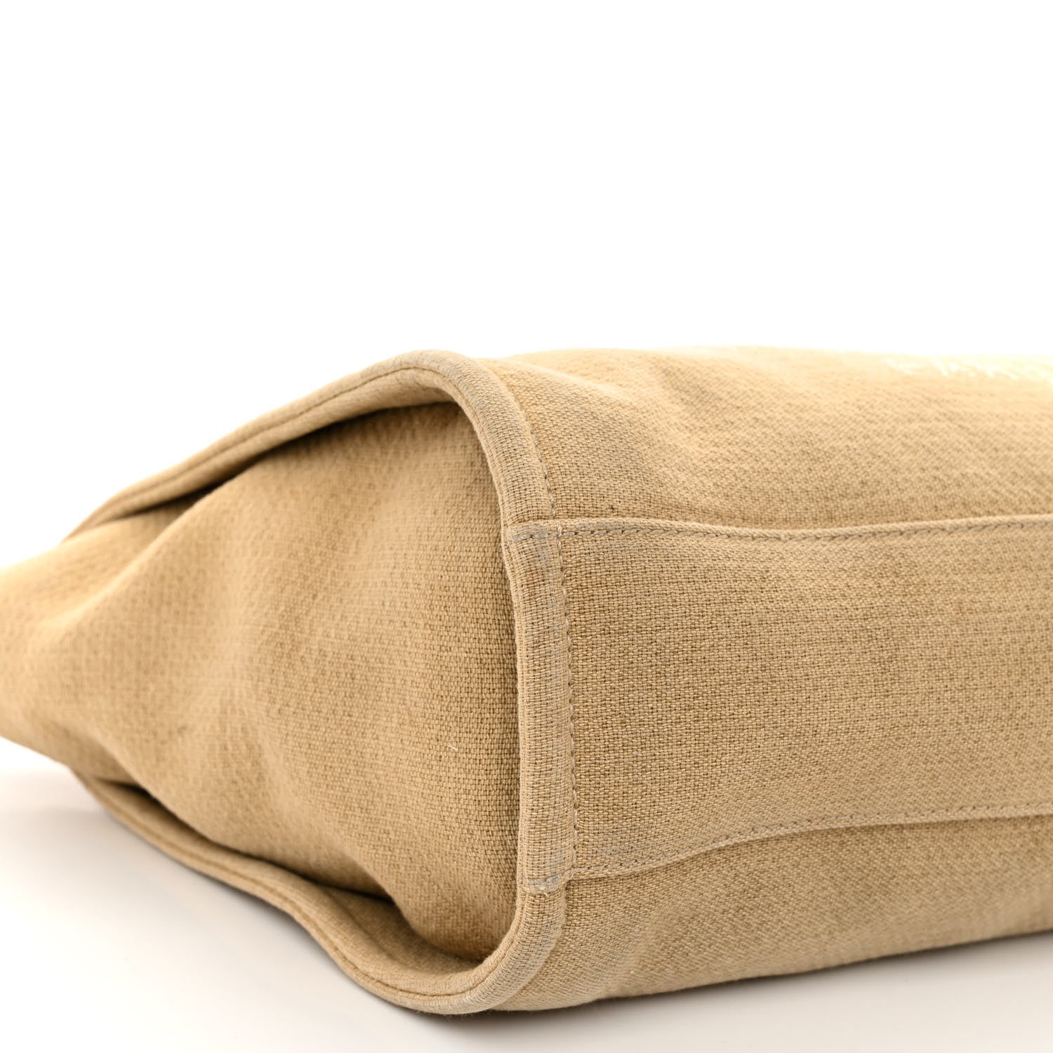 Chanel Canvas Small Deauville Tote Beige Black 8 of 10