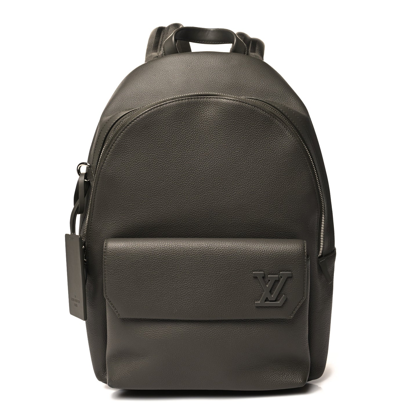 Grained Calfskin Aerogram Takeoff Backpack Grey