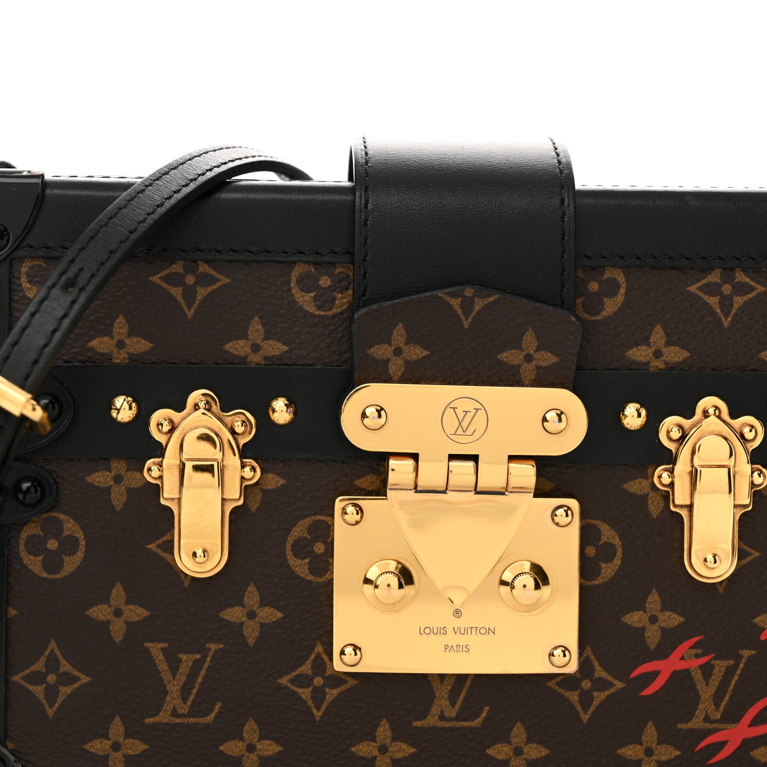 Louis Vuitton Monogram Petite Malle Black 7 of 10