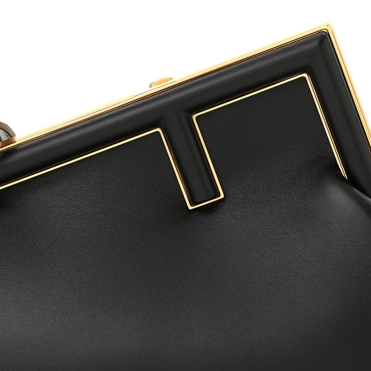 Shiny Nappa Small Fendi First Black