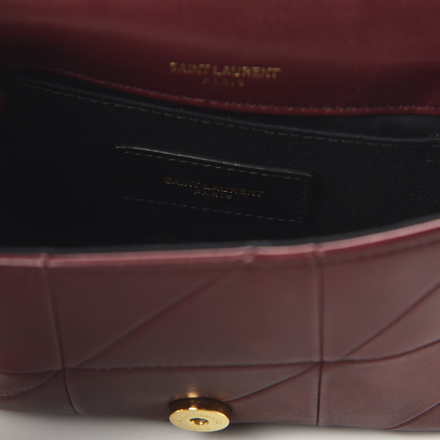 Saint Laurent Lambskin Monogram Jamie Belt Bag Red 8 of 9