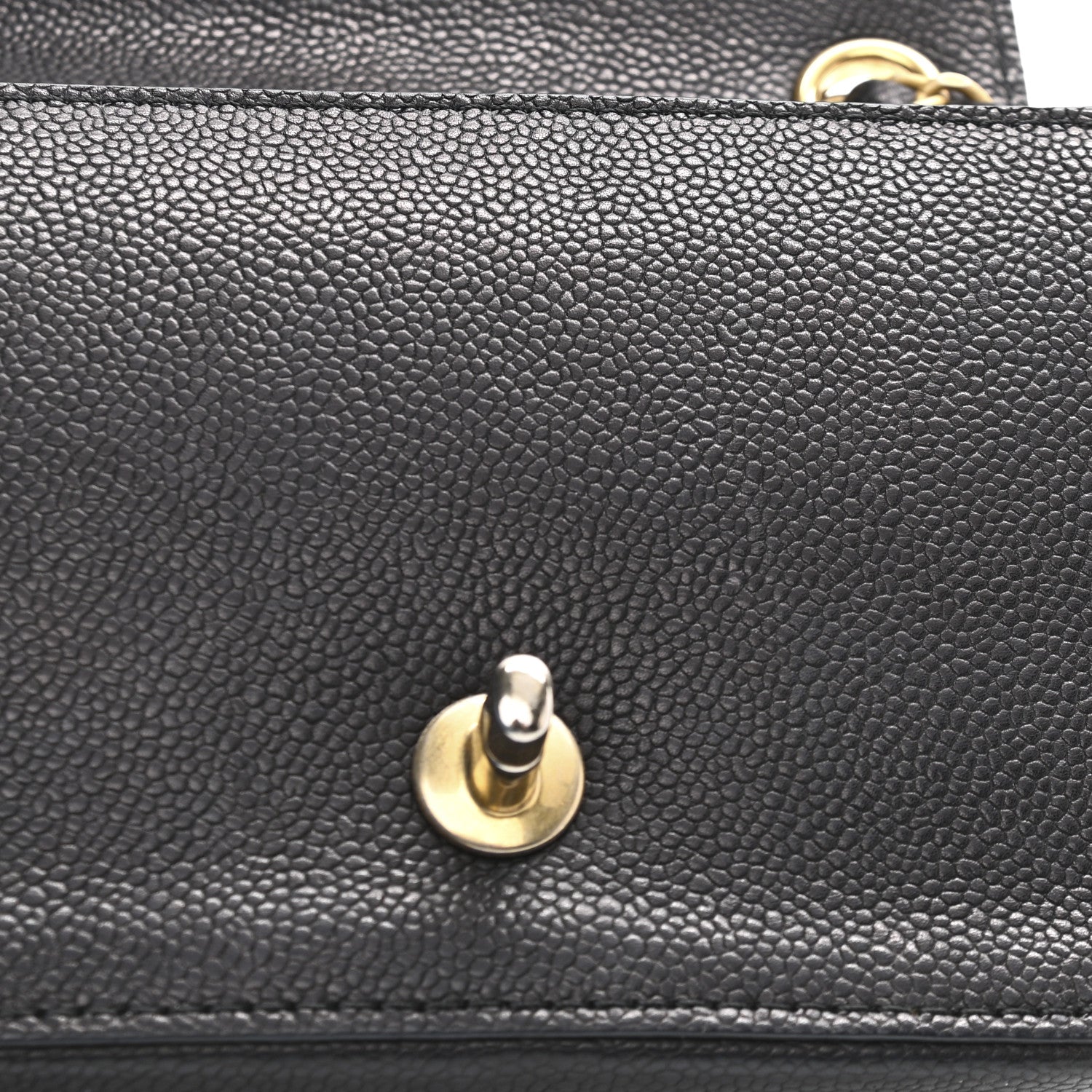 Chanel Grained Calfskin Mini Square Classic Pure Flap Black 12 of 12